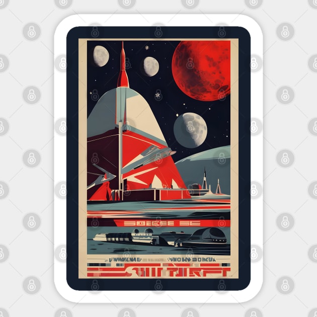 Soviet space art Sticker by Spaceboyishere